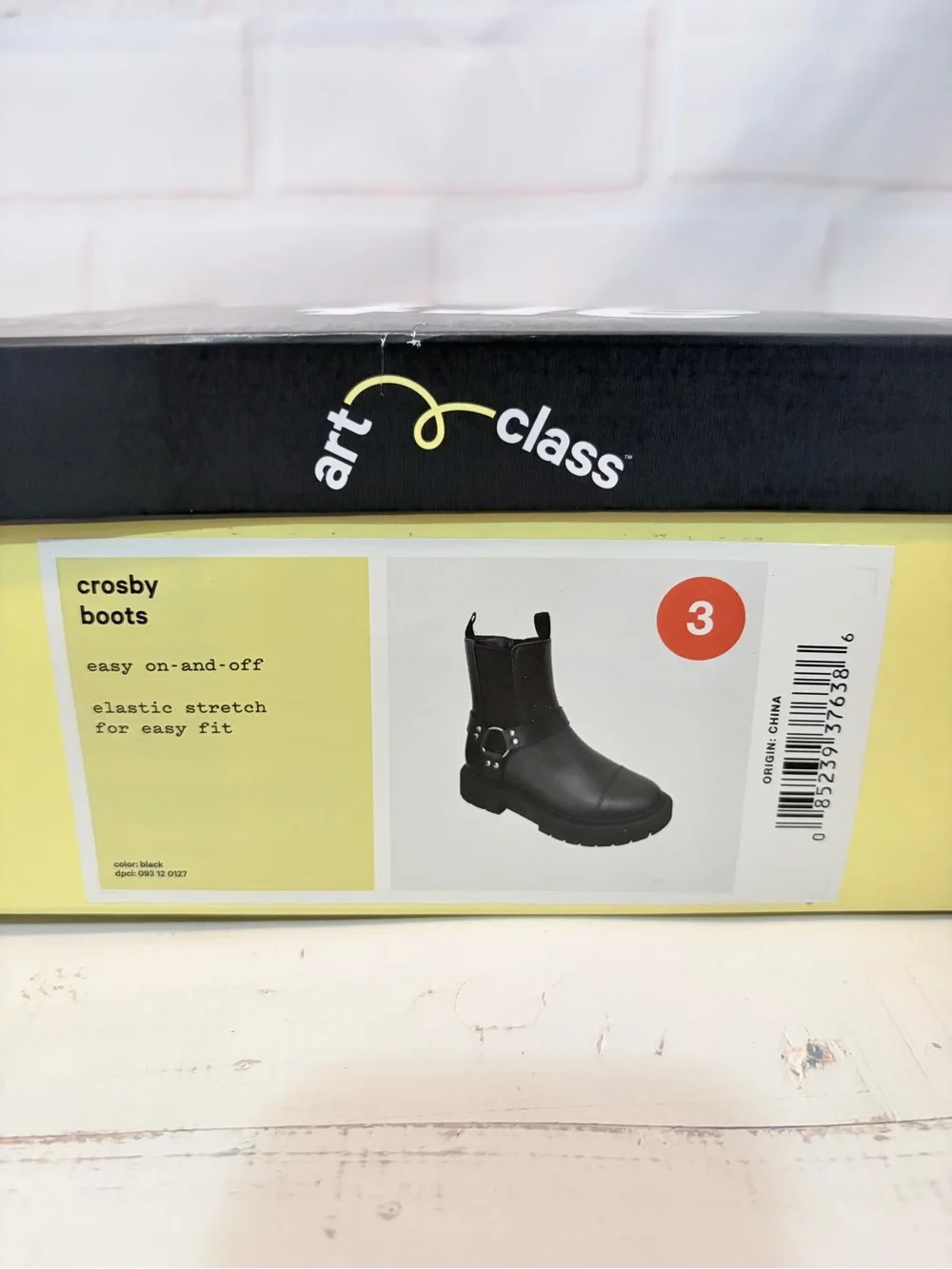 Art Class Crosby Boots Harness Moto Lug Sole  Size 3 NIB